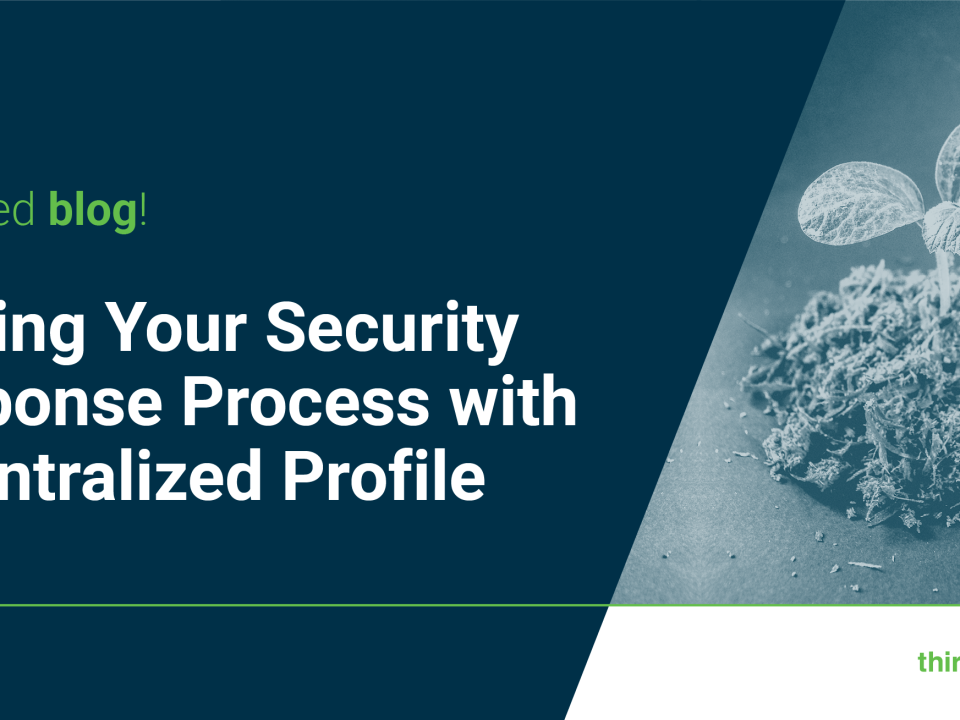 scale your vendor security response process with a centralized profile