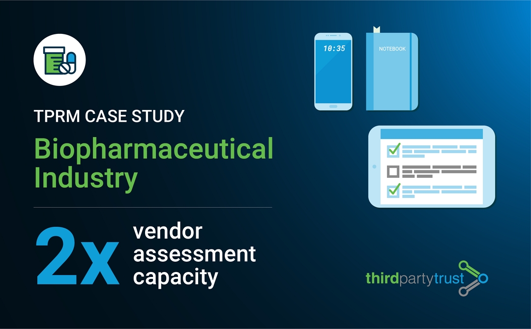 Biopharma Case Study TPRM 2x vendor risk assessments